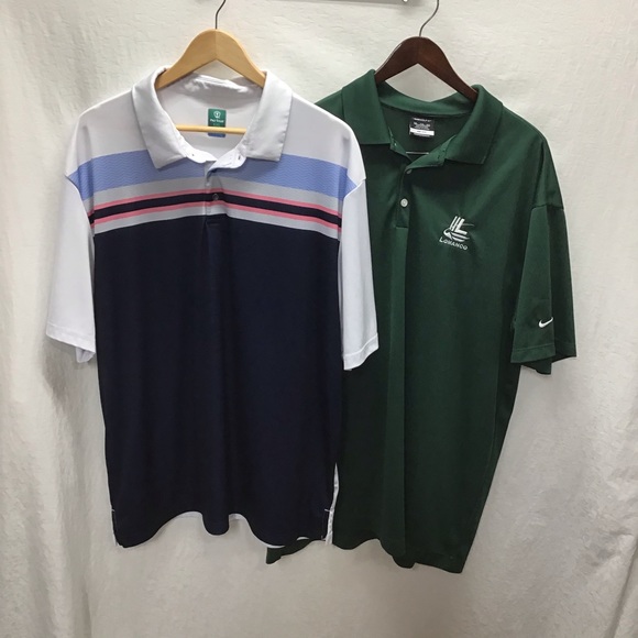 2 Men's XXL golf shirts, Nike and Pro 